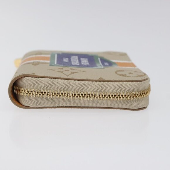 LOUIS VUITTON Monogram Monopanam Zippy Coin Purse Beige M82691 LV Auth BD1311AM - Picture 5 of 16